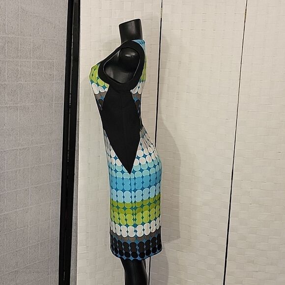 BRAND NEW LONDON TIMES MULTI-COLOR POLKA-DOT WOMEN'S DRESS - Picture 8 of 14